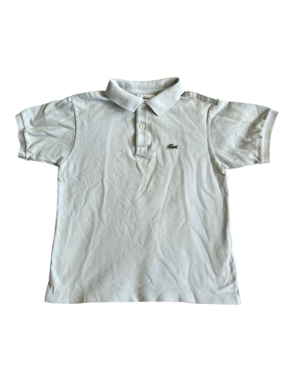 Lacoste Polo Shirt Vintage Blue Boys Size 6A Small 6/7 - Picture 2 of 5